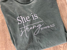 Load image into Gallery viewer, Strong Embroidered Tee
