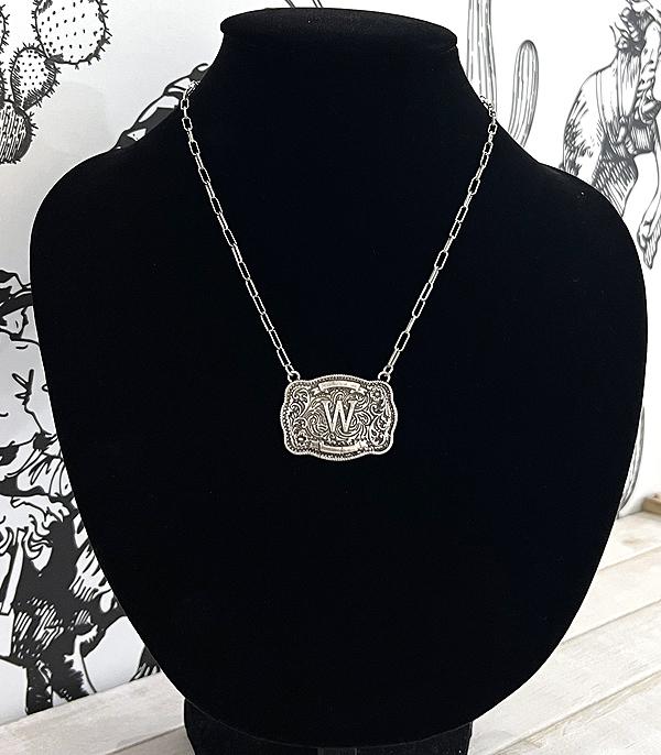 Buckle Letter Necklace