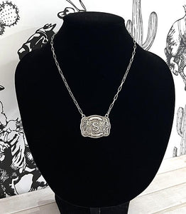 Buckle Letter Necklace