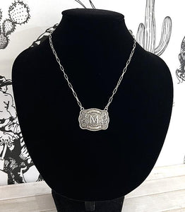 Buckle Letter Necklace