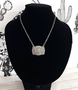 Buckle Letter Necklace