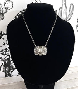 Buckle Letter Necklace