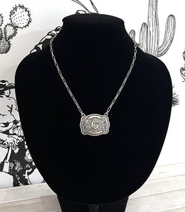 Buckle Letter Necklace