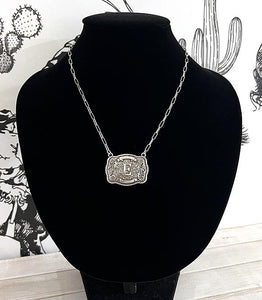 Buckle Letter Necklace