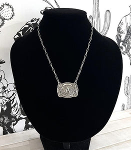 Buckle Letter Necklace
