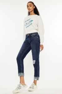 Distressed KanCan Boyfriend Jeans