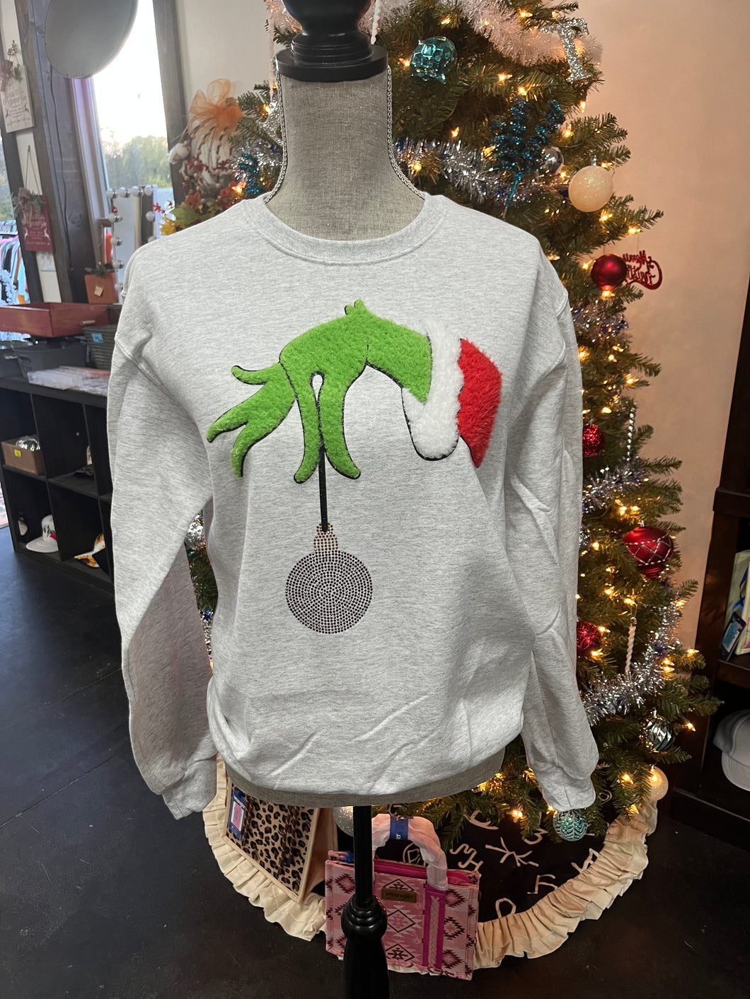 Fuzzy Grinch Pullover