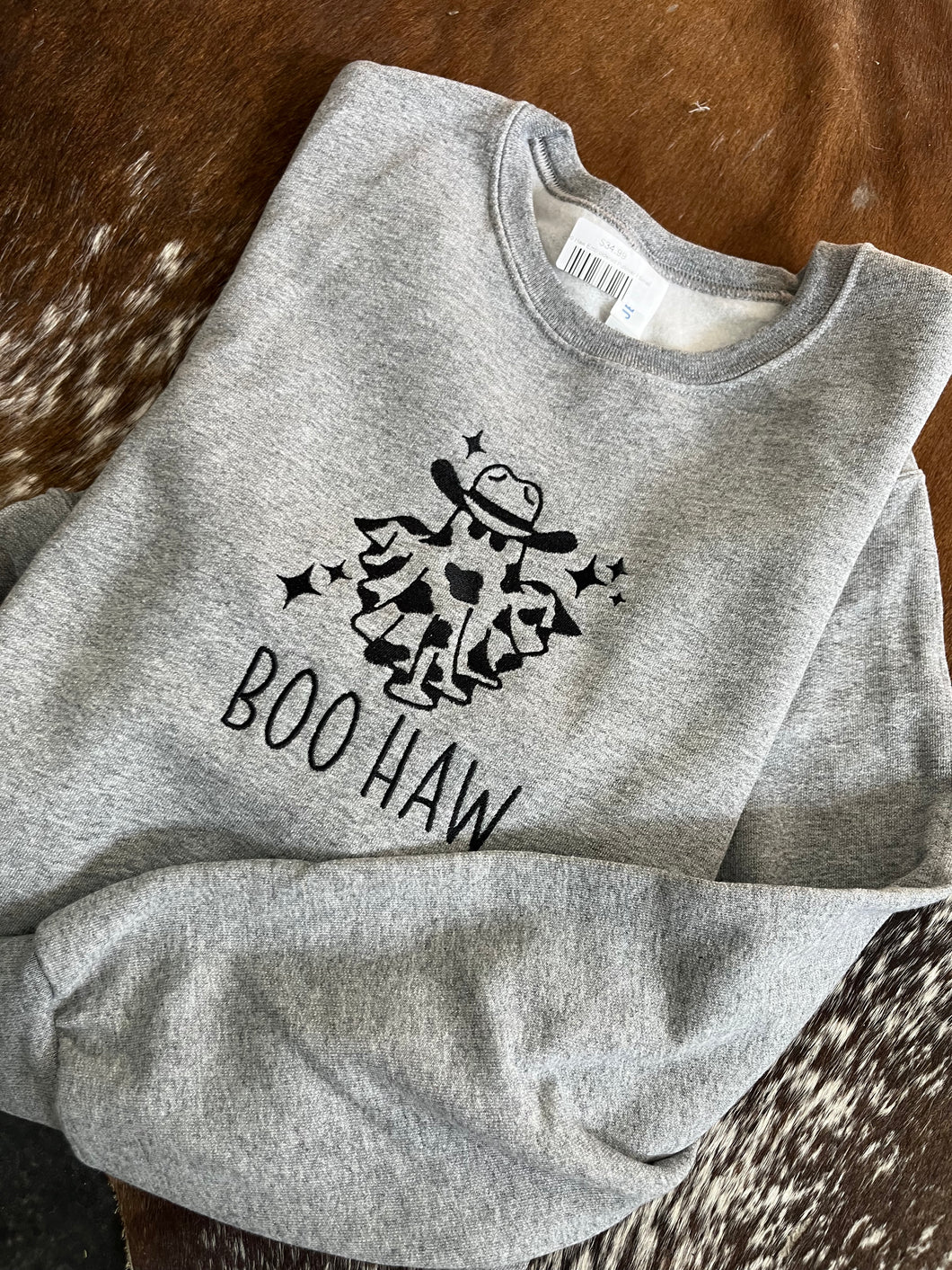 Boo Haw Embroidered Pullover