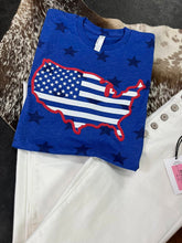 Load image into Gallery viewer, USA Puff Flag Tee
