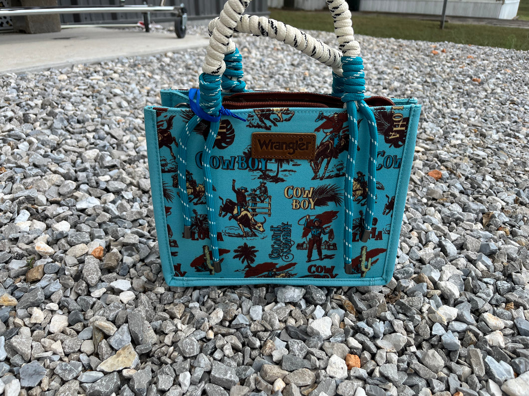 Wrangler Cowboy Print Purse