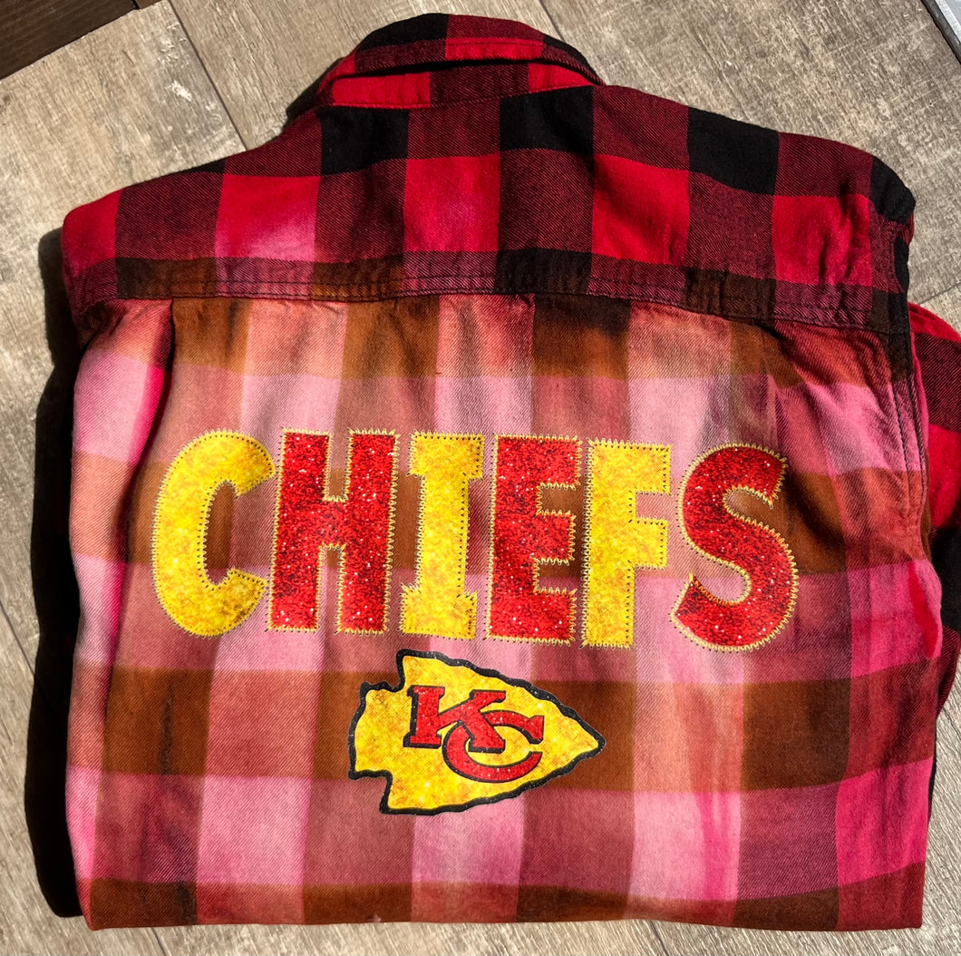 Glitter Chiefs Bleached Flannel