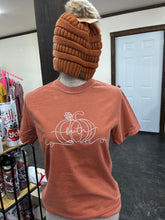 Load image into Gallery viewer, Faith Pumpkin Embroidered Tee
