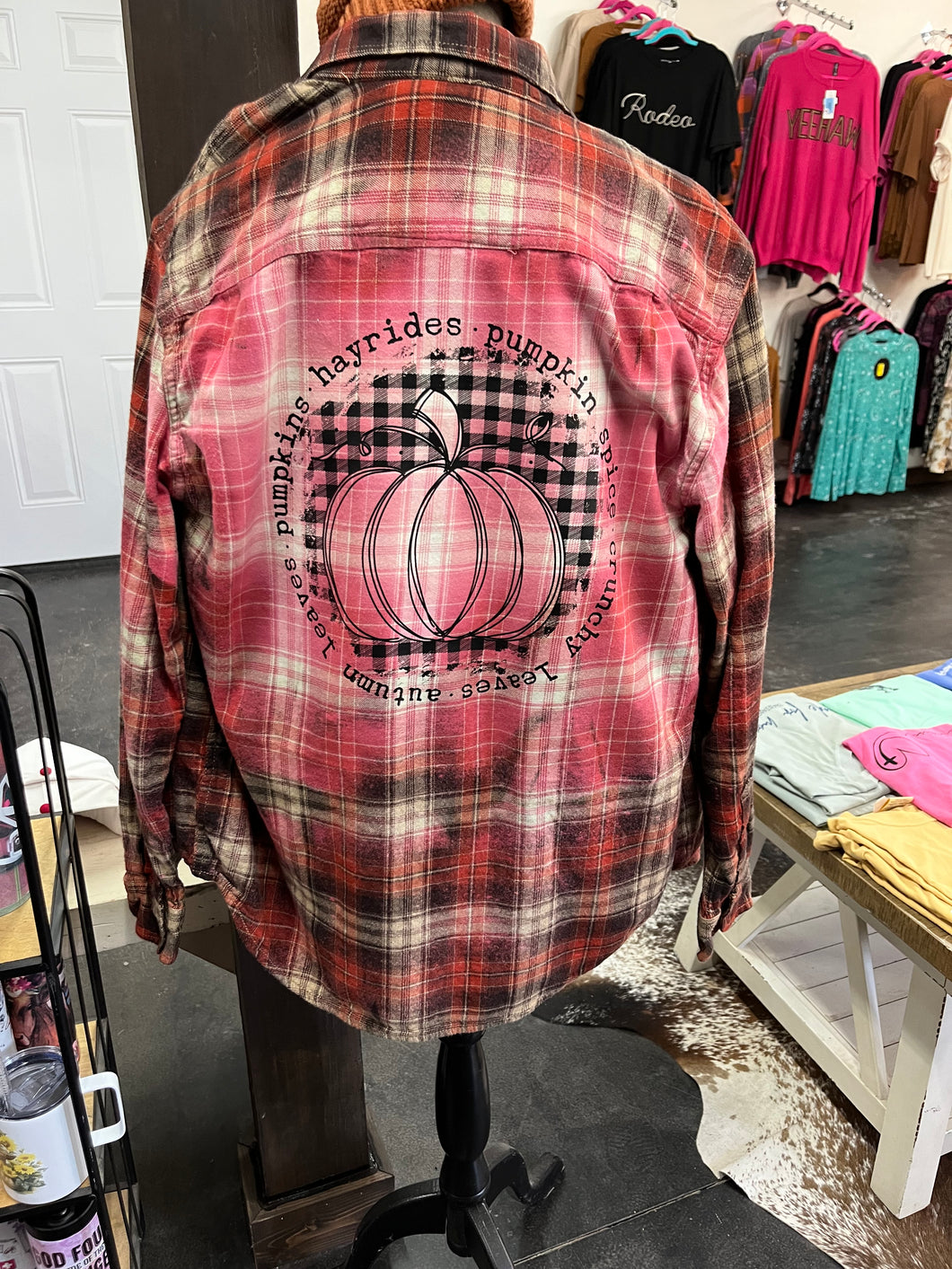 Bleached Fall Check Flannel