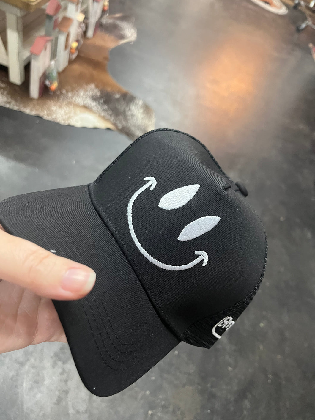 Smiley Embroidered Hat