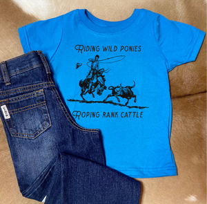 Rank Ponies Tee - Cobalt