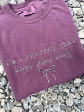Load image into Gallery viewer, Keepin Jesus Busy Embroidered Tee
