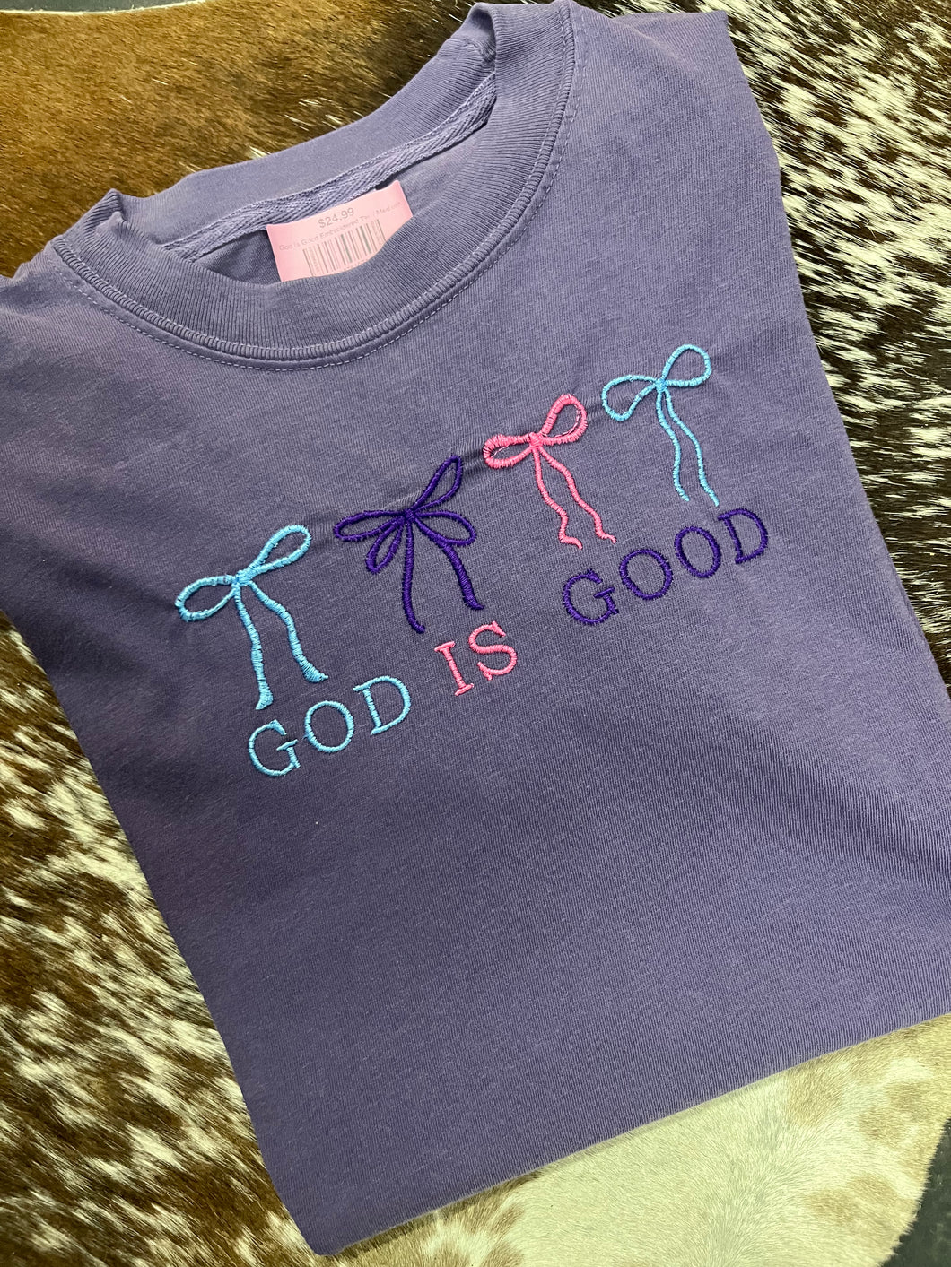 God Is Good Embroidered Tee