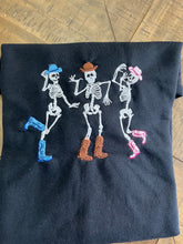 Load image into Gallery viewer, Dancing Skellies Embroidered Pullover
