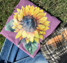 Load image into Gallery viewer, Watercolor Sunflower Tee
