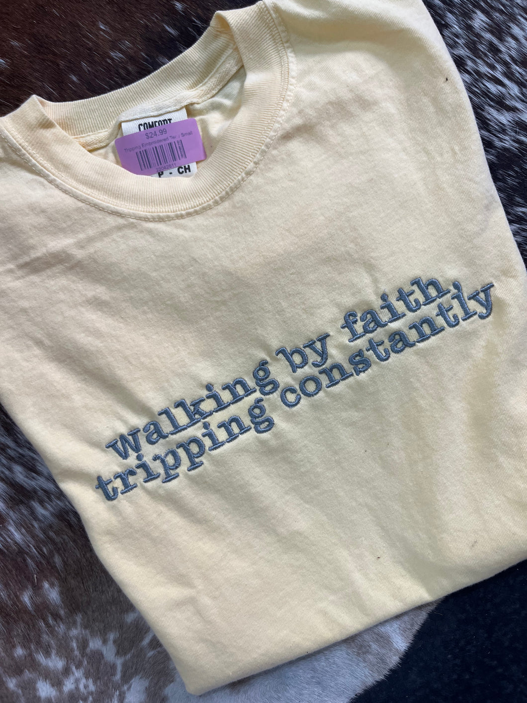 Tripping Embroidered Tee