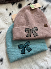 Load image into Gallery viewer, CC Rhinestone Ribbon Beanie
