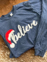 Load image into Gallery viewer, Believe Long Sleeve Fluffy Tee

