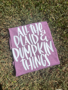 Plaid & Pumkins Tee