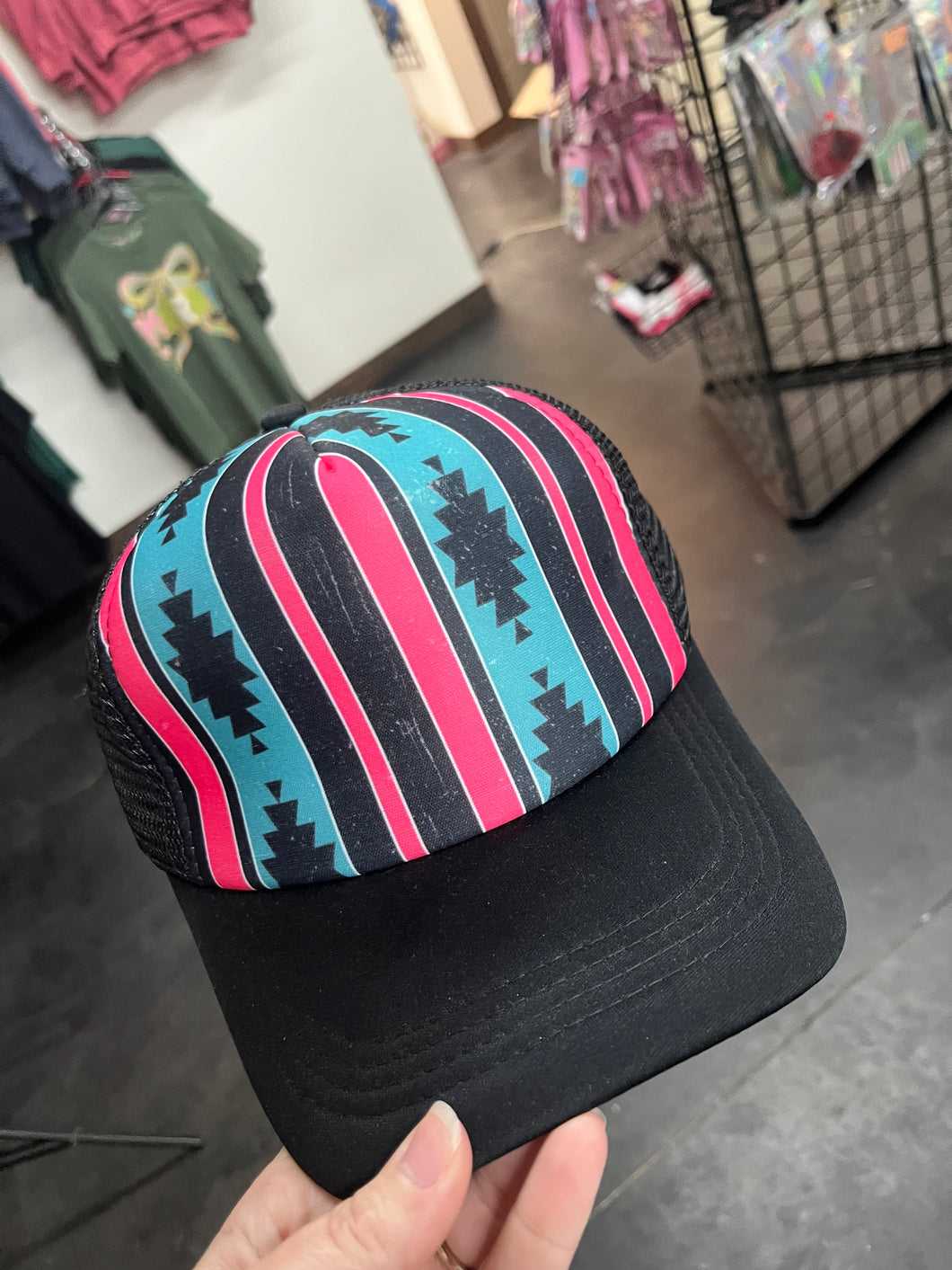 Pink Aztec Hat