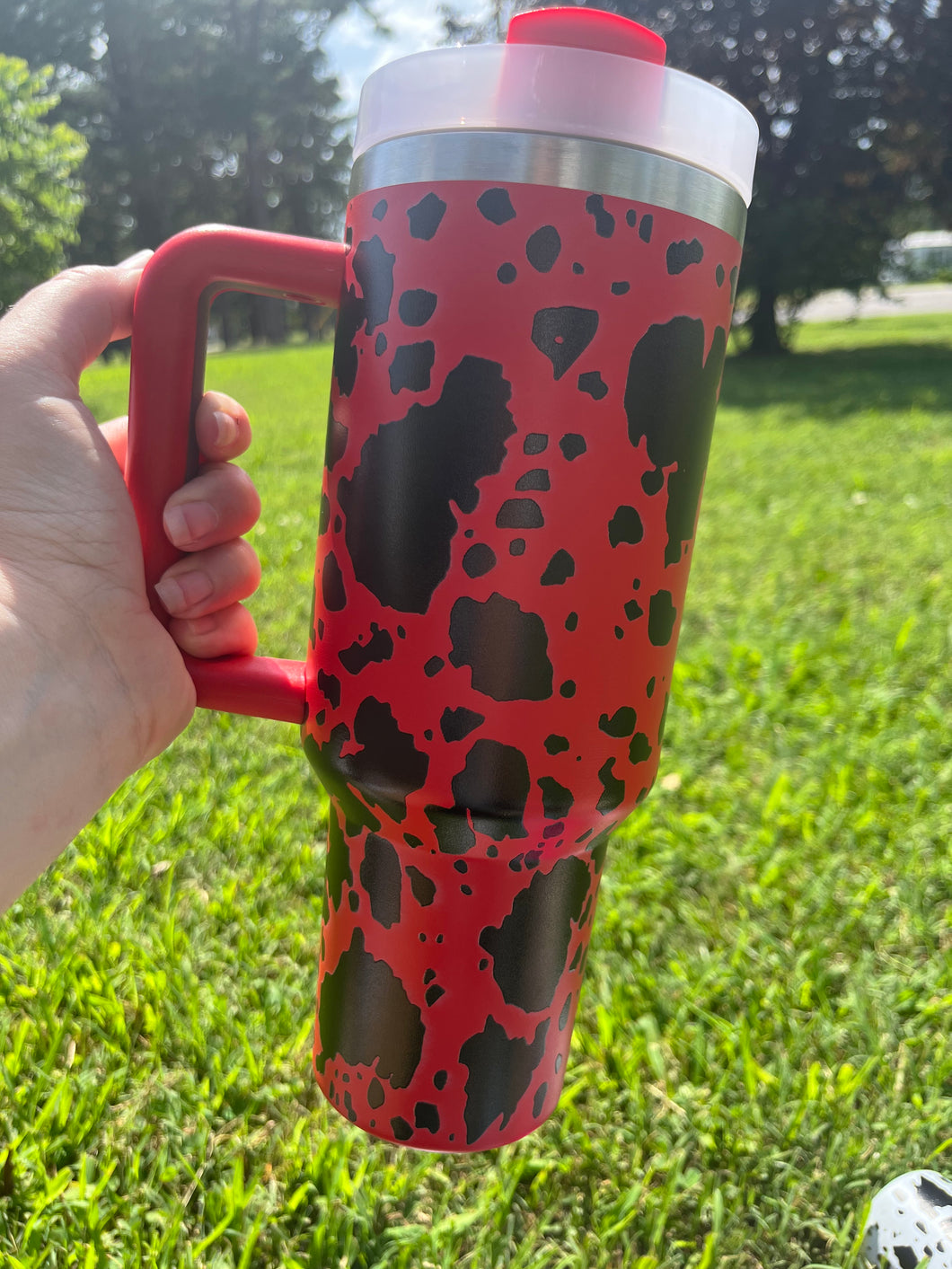 Cow Print Tumbler