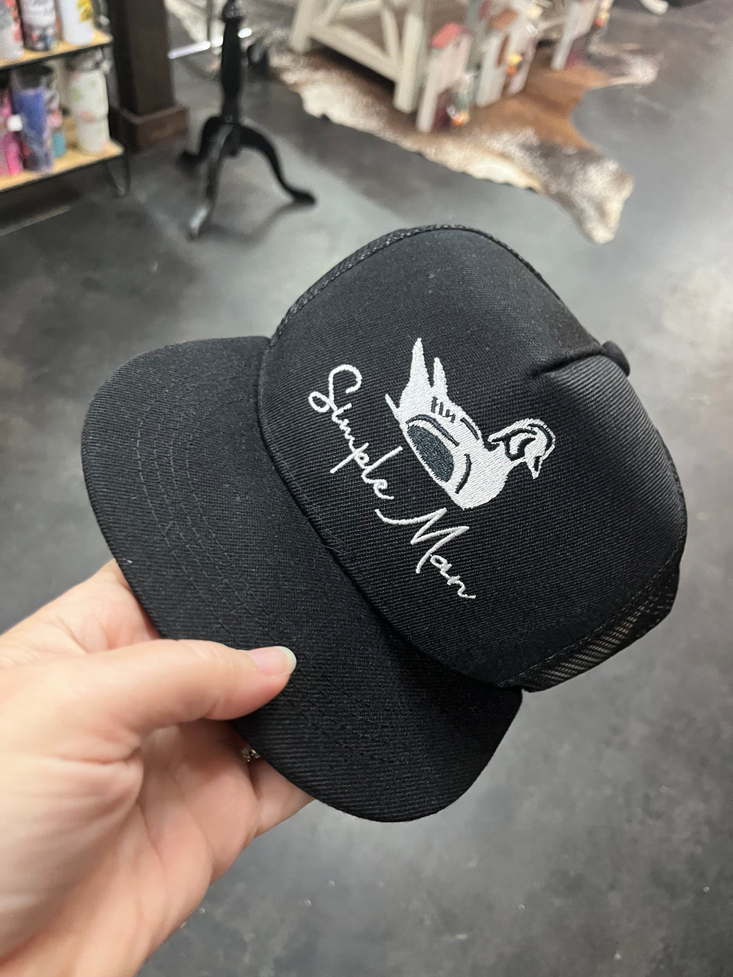Simple Man Embroidered Hat