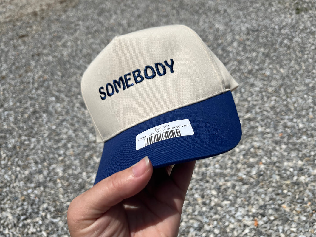 Sombody Embroidered Hat