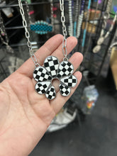 Load image into Gallery viewer, Black Checkered Squash Necklace
