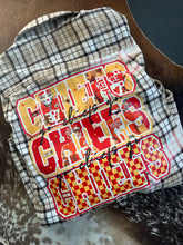 Load image into Gallery viewer, Stacked Chiefs Bleached Flannel
