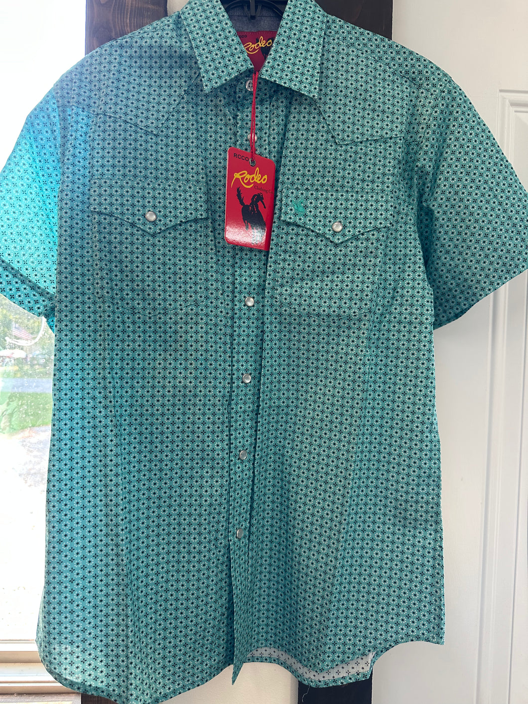 Blue Pearl Snap S/S Button Up