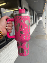 Load image into Gallery viewer, 40 oz Cow Print Tumblers
