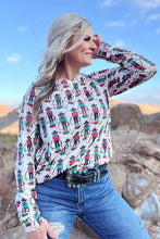 Load image into Gallery viewer, Ropin Round The Christmas Tree Jam Top
