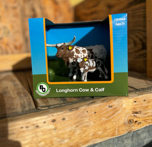 Longhorn Cow Calf Pair